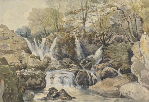 Aaron Edwin Penley Watermill and Waterfalls
