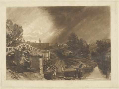 Joseph Mallord William Turner Watercress Gatherers, Rail's Head, Ferry Bridge, Twickenham