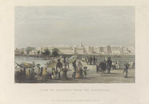 unknown artist View of Calcutta from the Esplanade, No. 1