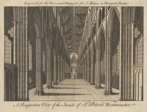 unknown artist A Perspective View of the Inside of St. Peter's Westminster