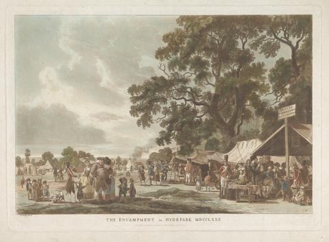 Thomas Rowlandson The Encampment in Hyde Park