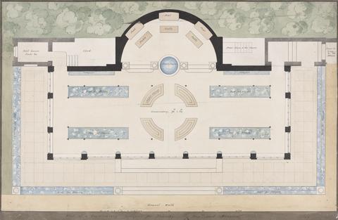 Sir Jeffry Wyatville Plan of a Conservatory Designed for Thoresby