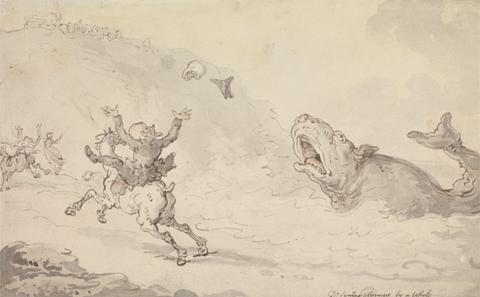 Thomas Rowlandson Dr Syntax Alarmed by a Whale