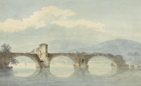 William Alfred Delamotte A Bridge over the Arno (?)