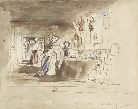 Sir David Wilkie Shopping in the Rows, Chester