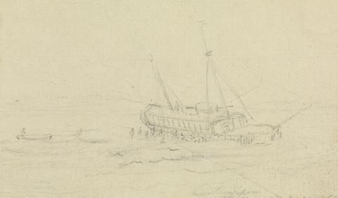 Thomas Daniell Boat at Sea