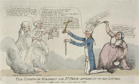 Thomas Rowlandson The Ghosts of Mirabeau and Dr. Price appearing to Old Loyola