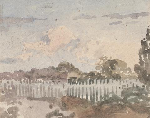 William Collins Landscape with Fence