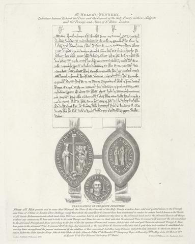 Bartholomew Howlett Indenture Between Richard the Prior and the Convent of the Holy Trinity Within