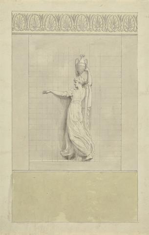 Edward Francis Burney Female Figure carrying Water Jug on her Head
