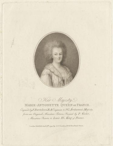 Francesco Bartolozzi RA Marie Antoinette