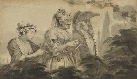 Julius Tidd A Bridal Pair (Figures copied from Hogarth's Rake's Progress)