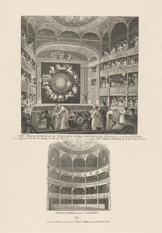 James Stow The Proscenium of the English Opera House in the Strand