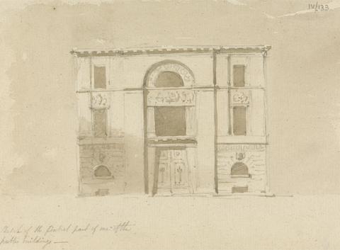 Sketch of the Finished Part of One of the Public Buildings