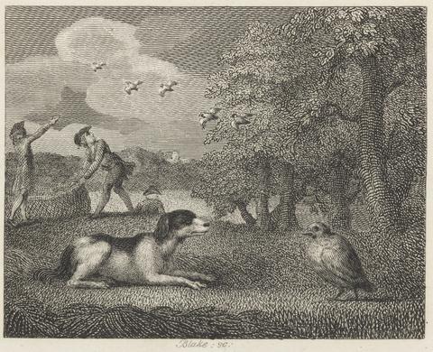 William Blake The Setting-dog and the Partridge