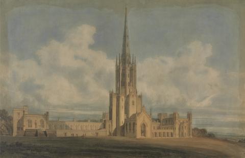 James Wyatt Projected Design for Fonthill Abbey, Wiltshire