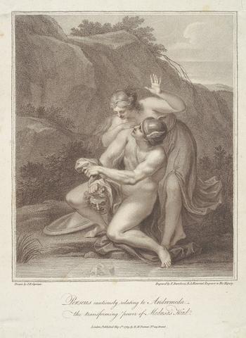 Francesco Bartolozzi RA Perseus Cautiously Relating To Andromeda The Transforming Power Of Medusa's Head