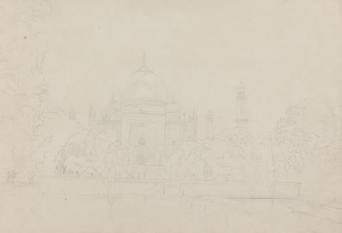 Thomas Daniell Garden View of the Taj Mahal