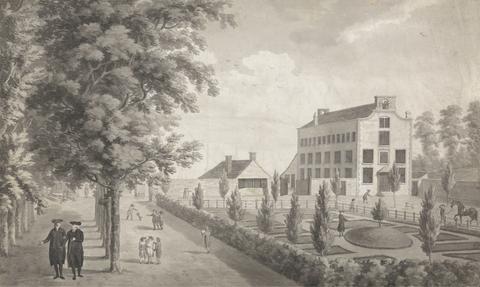 North-West View of the Reverend Mr. Wesley's School at Kingswood, Near Bristol