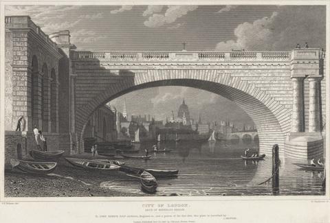 William Tombleson City of London, Arch of Waterloo Bridge