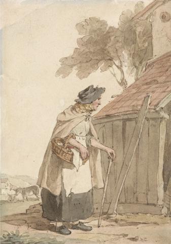 John Augustus Atkinson An Old Woman Carrying a Basket