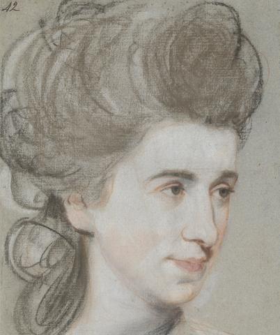 John Russell Head of a Lady
