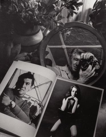 Lewis Morley Self-portrait in Mirror with Collage