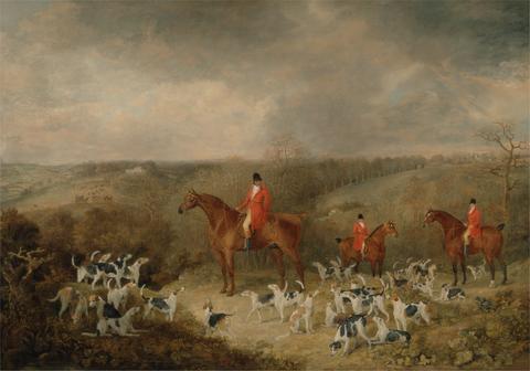 Lord Glamis and his Staghounds