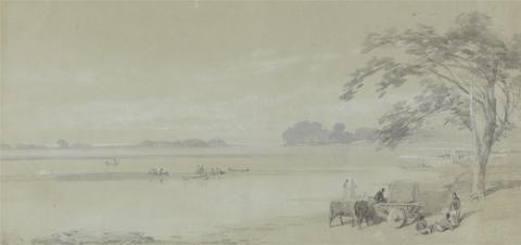 Sir Charles D'Oyly Water View near Calcutta