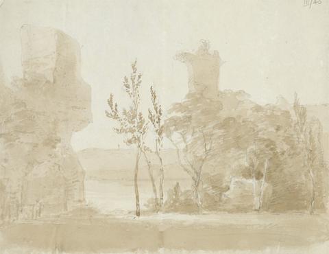 Sir Robert Smirke the younger Landscape of Trees, and Ruins