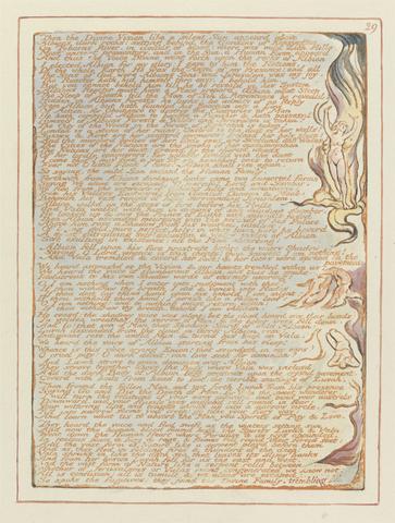 William Blake Jerusalem, Plate 29, "Then the Divine Vision...."