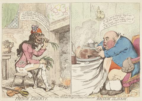 James Gillray French Liberty - British Slavery