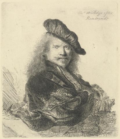 Thomas Worlidge Copy of Rembrandt Self-Portrait