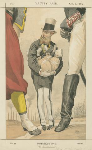 James Tissot Vanity Fair: Royalty; 'Un roi Constitutionnel', Leopold II, King of the Belgians, October 9, 1869