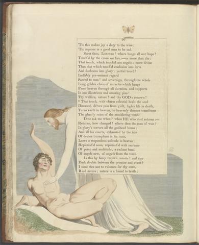 William Blake Young's Night Thoughts, Page 90, "That touch, with charm celestial heals the soul"