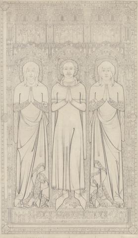 John Sell Cotman The Sepulchral Brass of Robert Braunche and His Two Wives in Saint Margaret's Church, Lynn, Norfolk, 1364