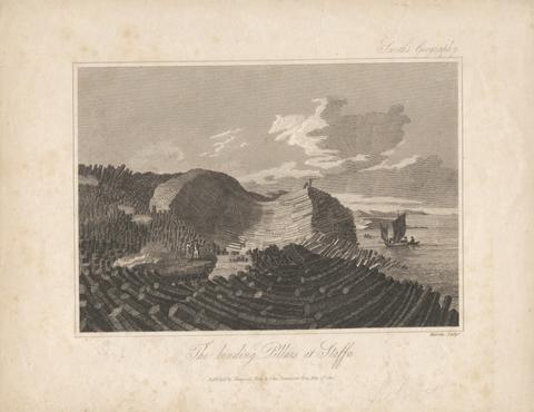 Alfred William Warren The Bending Pillars at Staffa (from Smith's Geography)