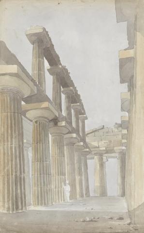 Isaac Weld Interior of the Great Temple at Paestum