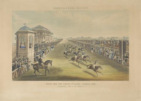 John Harris Doncaster Races: Race for the Great St. Leger Stakes, 1836 - Anticipation-Who is the Winner?