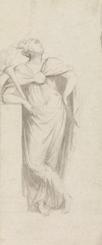 John Bacon Allegorical Female Figure: holding a flaming torch