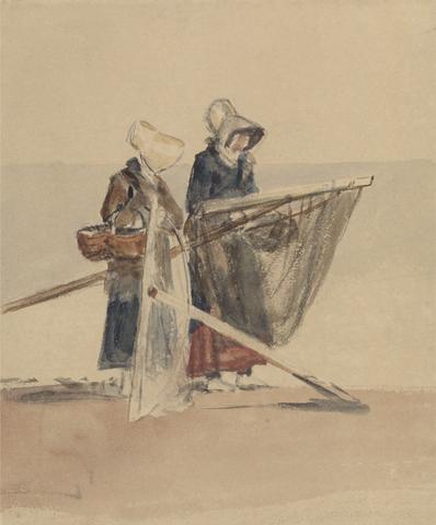 Peter DeWint Two Girls with Shrimping Nets