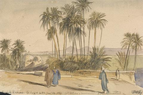 Edward Lear Sheikh El Wachshee, El Luxor