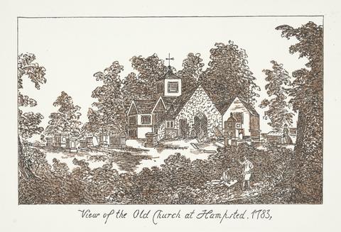 unknown artist View of the Old Church of Hampstead