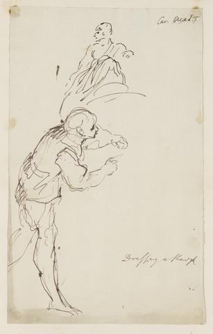 Sir Joshua Reynolds RA Two Sketches of Man