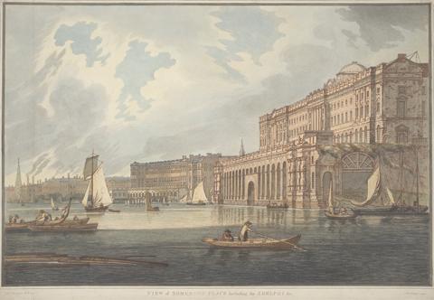 Joseph Constantine Stadler View of Somerset Place Including the Adelphicte