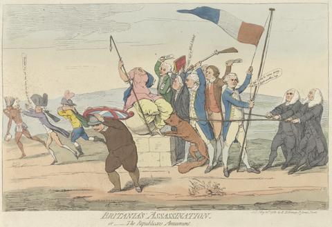 James Gillray Britania's Assassination..or - The Republican Amuseument