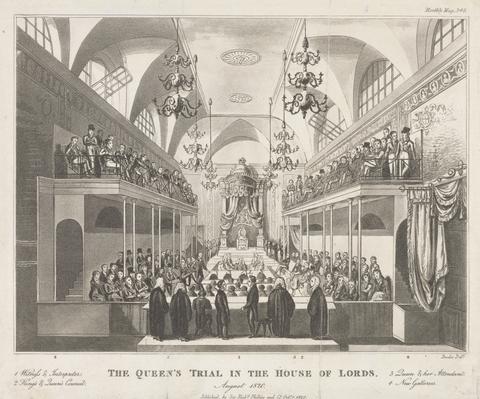 unknown artist The Queen's Trial in the House of Lords