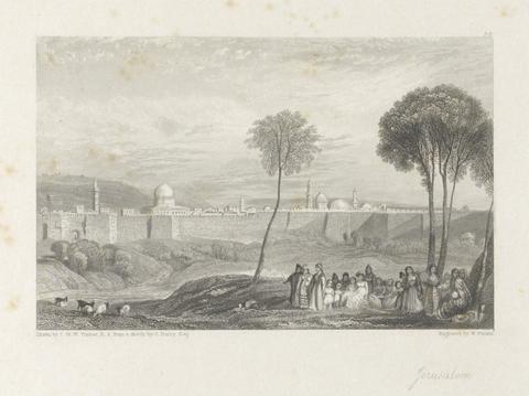 William Finden Jerusalem, with the Walls