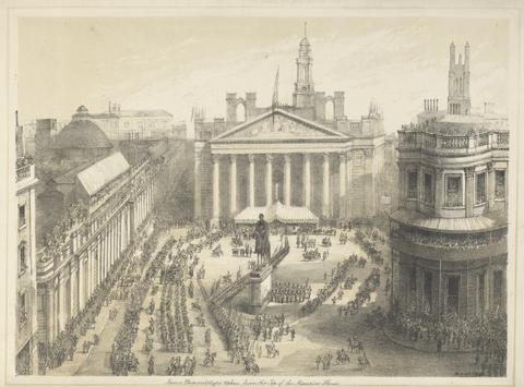 unknown artist View of the Opening of the New Royal Exchange