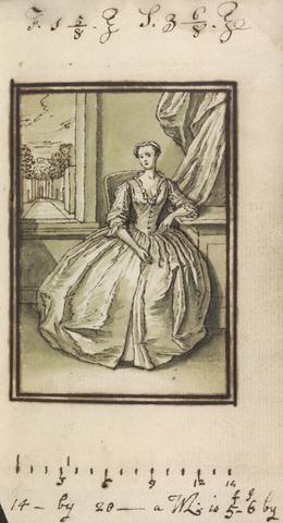 Thomas Bardwell Full-length Portrait, Woman Seated